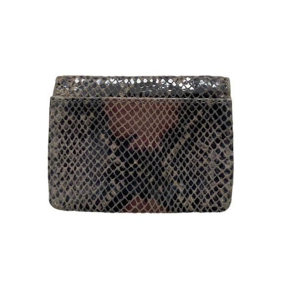 Lodis Coin Purse Mini Wallet Python Leather - Picture 2 of 3